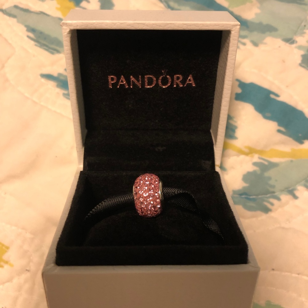 Pink Jeweled Charm from Kay - fits on Pandora